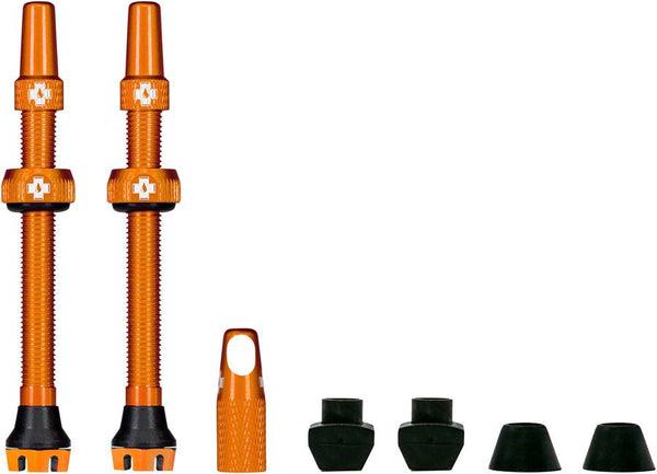 Muc-Off Tubeless Presta Valve Kit V2 44 mm Oranžový