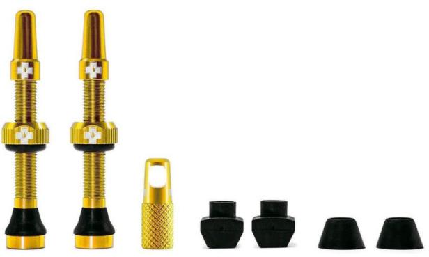 Muc-Off Tubeless Presta Valve Kit V2 44 mm Zlatý