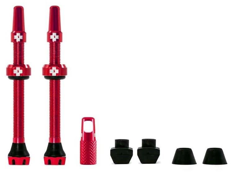 Muc-Off Tubeless Presta Valve Kit V2 60 mm Červená