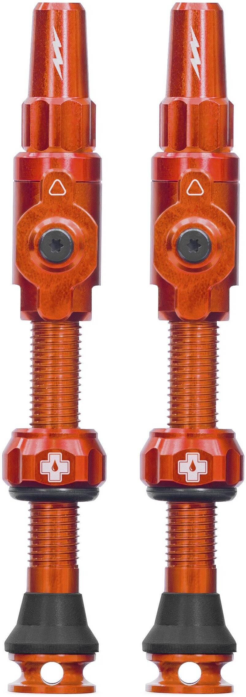 Big Bore Lite Tubeless Valves Orange Large