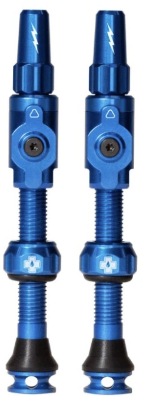 Big Bore Lite Tubeless Valves Blue Large