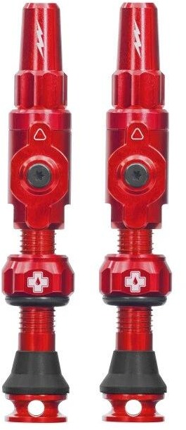 Big Bore Lite Tubeless Valves Red Medium