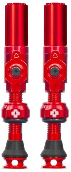 Big Bore Hybrid Tubeless Valves Red Medium