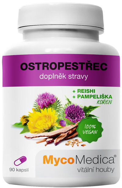 Mycomedica Ostropestrec Mariánsky 90 kapsúl