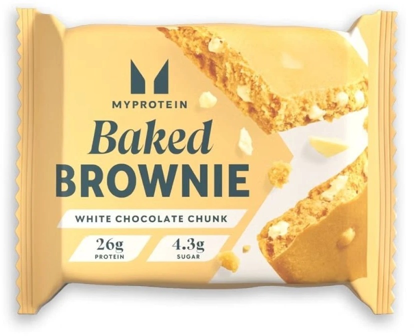 MyProtein Proteín Brownie 75 g, Biela čokoláda