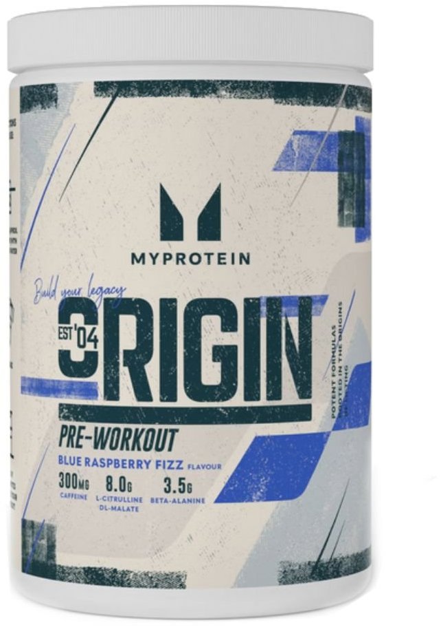 MyProtein Origin Pre-Workout, 600 g Modrá malina