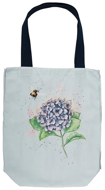 Wrendale Designs Pevná plátená taška Hortenzia