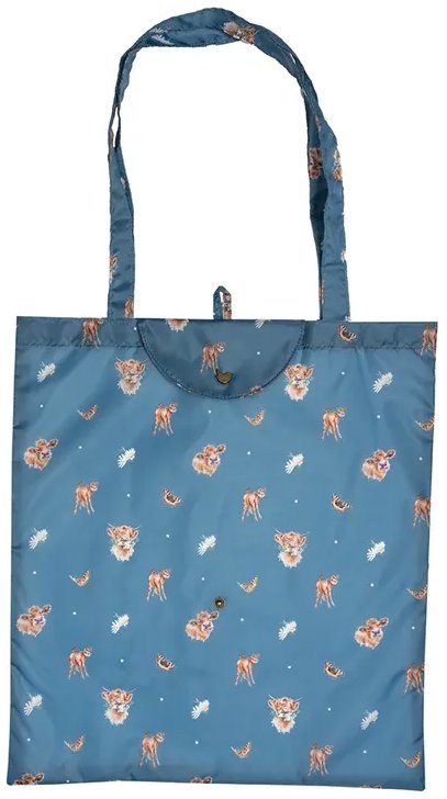 Wrendale Designs Skladacia nákupná taška Kravy