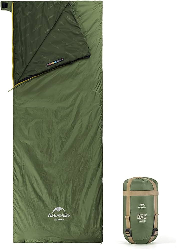 Naturehike zelený mini ultralight LW180 spací vak veľkosť M