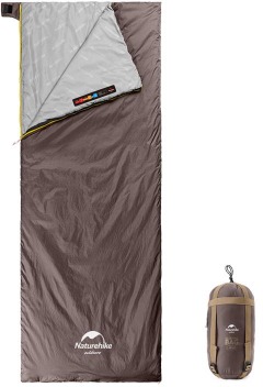 Naturehike hnedý mini ultralight LW180 spací vak veľ. M