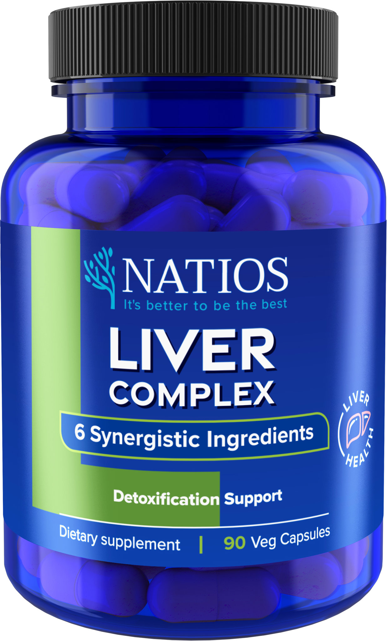 NATIOS Liver Complex, 90 veganských kapslí