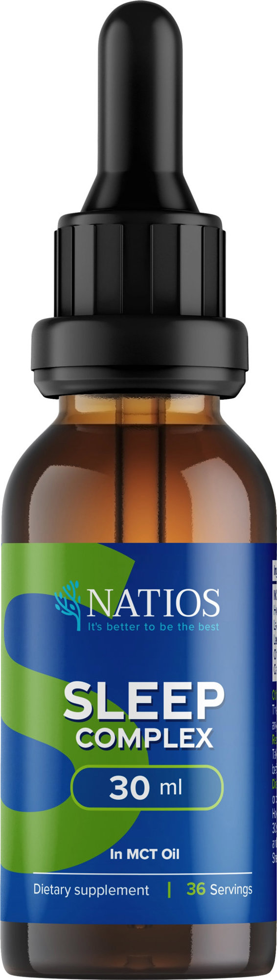 NATIOS Sleep Complex, bylinné kvapky v MCT oleji, 30 ml