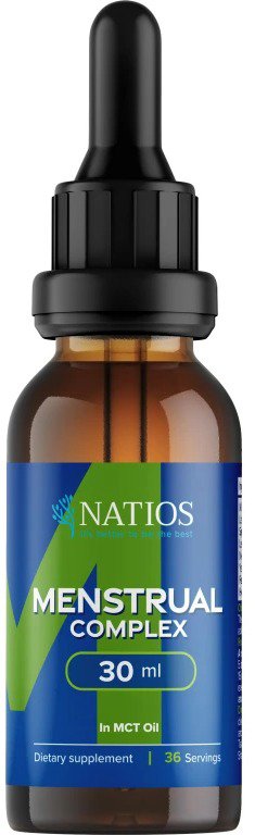 NATIOS Menstrual Complex, bylinné kvapky v MCT oleji, 30 ml