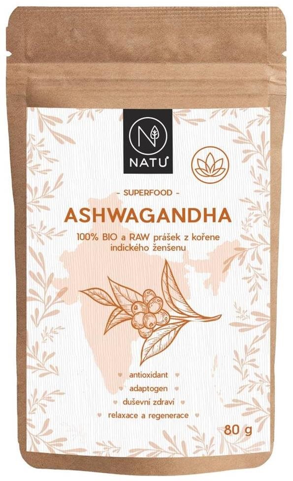 NATU Ashwagandha BIO prášok 80 g