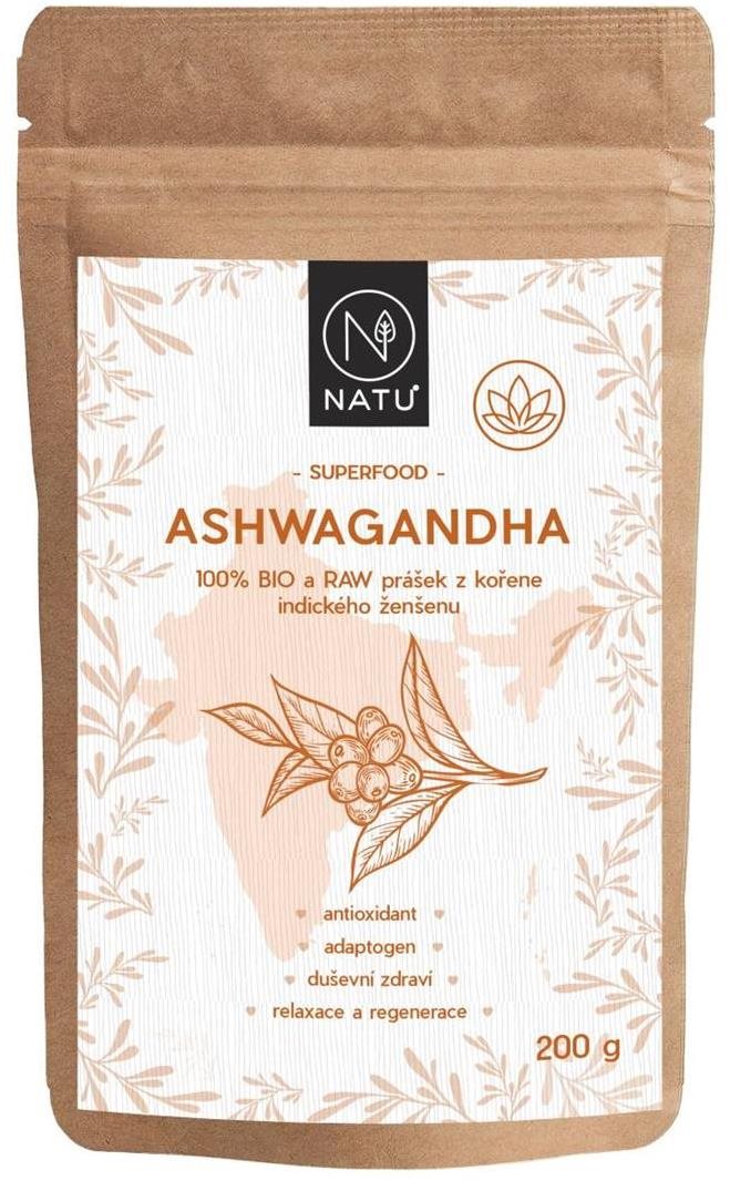 NATU Ashwagandha BIO prášok 200 g
