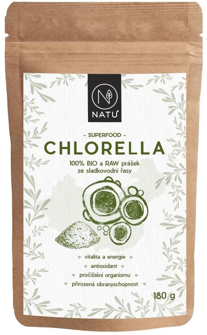 NATU Chlorella BIO prášok 180 g