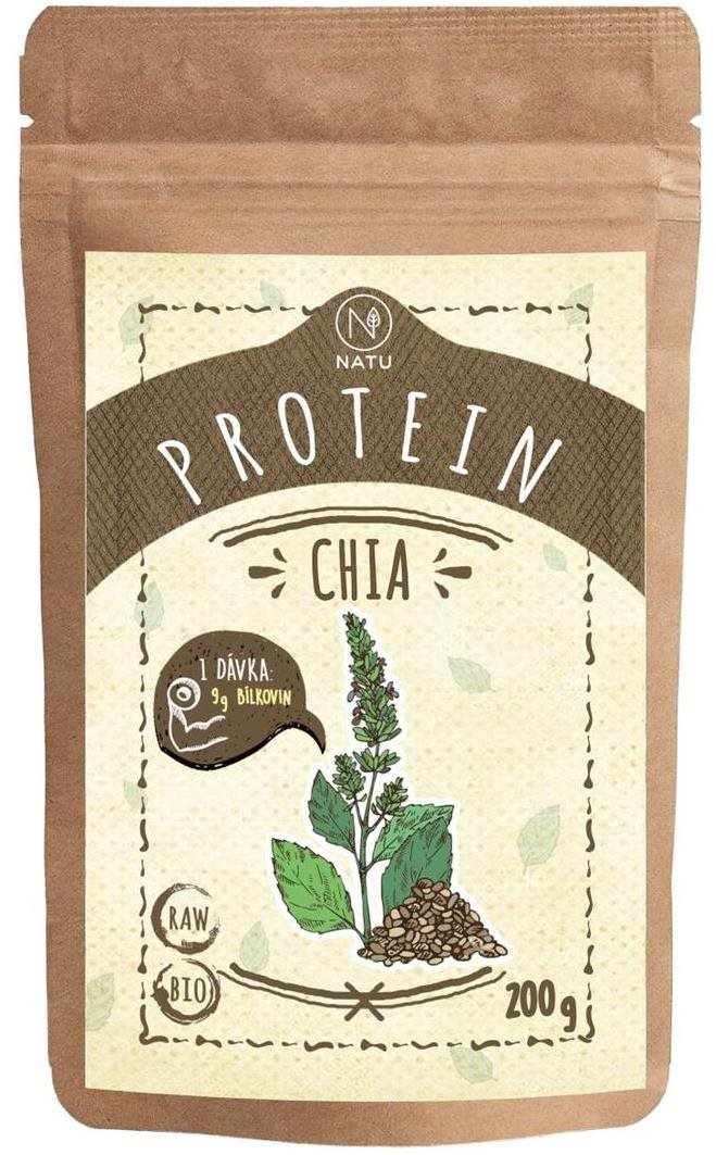 NATU Chia proteín BIO a RAW 200 g