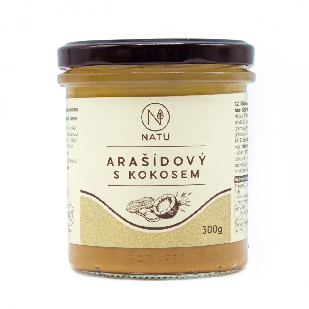 NATU Arašidový krém s kokosom 300 g