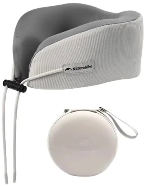 Naturehike cestovný vankúšik z pamäťovej peny sivý