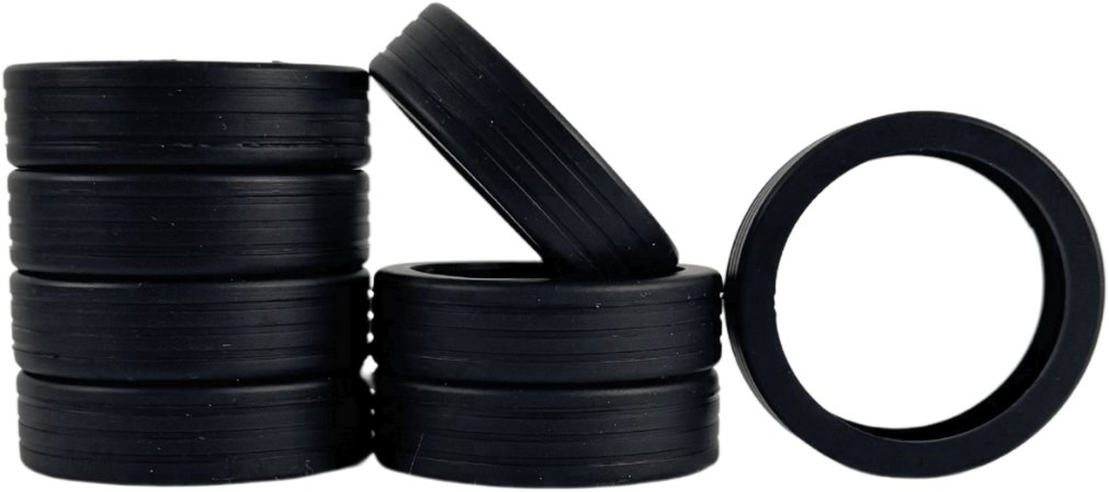 Bertoo Ochranné silikónové návleky na dvojité kolieska kufra – 8 kusov čierne