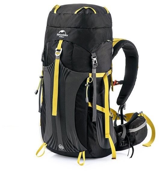 Naturehike trekový batoh Hiking 55 + 5 l čierny