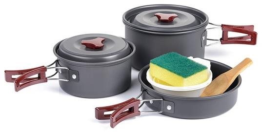 Naturehike súprava hliníkového riadu pre 2-3 osoby 680 g