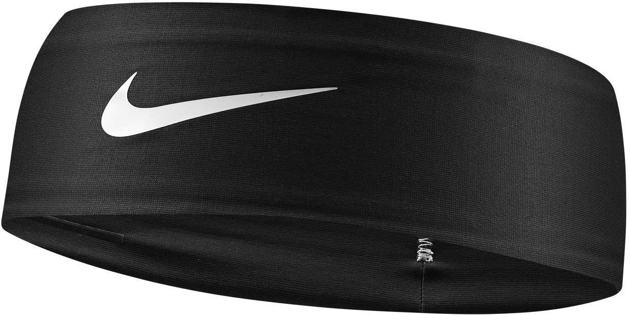 Nike Dri-Fit Fury Classic Headband čierna/biela/biela