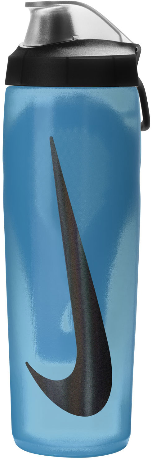 Nike Refuel fľaša s uzáverom modrá/čierna
