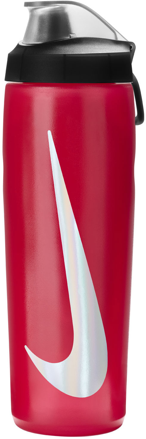 Nike Refuel fľaša s uzáverom červená/čierna
