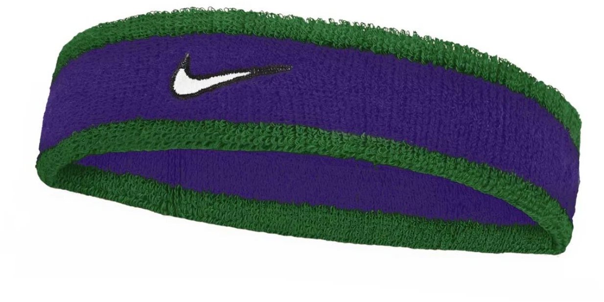 Nike Swoosh Classic čelenka zelená/fialová/biela