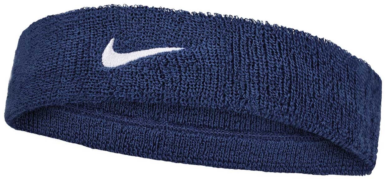 Nike Swoosh Classic čelenka tmavo modrá/biela