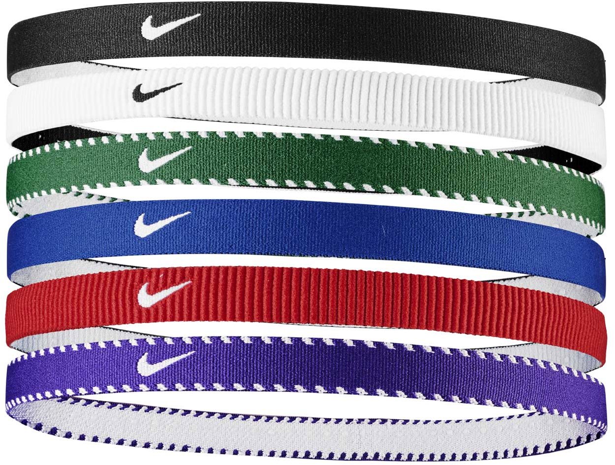 Nike Flex Classic čelenky modrej/červenej/bielej 6 ks