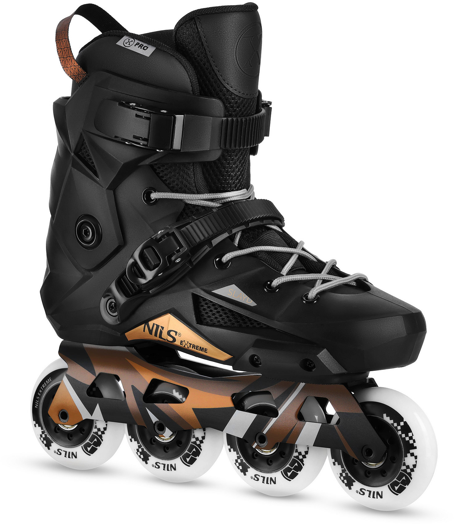 NILS Extreme NA1601 Slayd, slalomové, čierne veľ. 37
