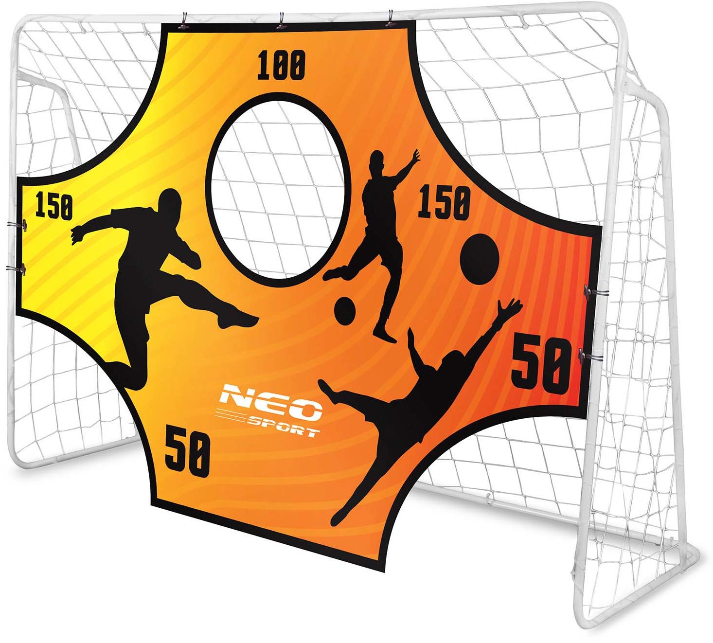 Neo-Sport Presná podložka na bránku, 180 × 120 cm, oranžová
