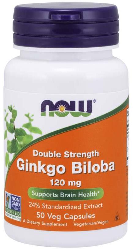 NOW Ginkgo Biloba Double Strenght, 120 mg