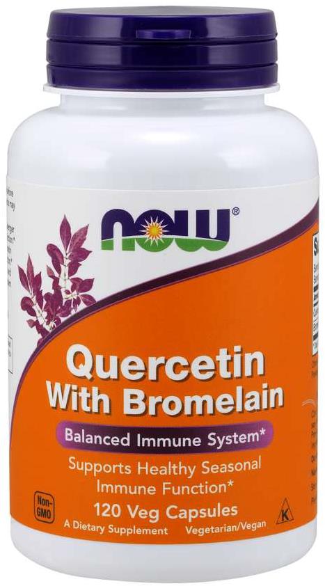 NOW Quercetín & Bromelain, Kvercetín