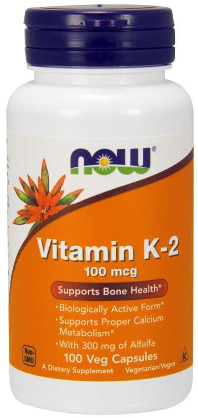 NOW Vitamín K2 ako MK-4, 100 ug