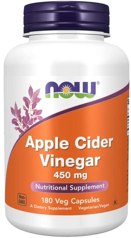 NOW Foods Apple Cider Vinegar (jablčný ocot) 450 mg