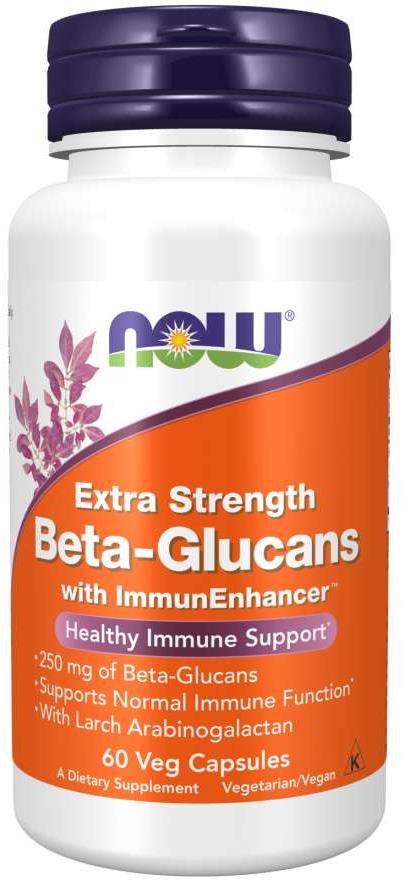 NOW Beta glukány s ImmunEnhancer ™, Extra Strength