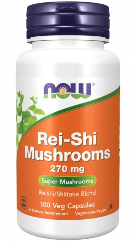 NOW Foods – Huby Rei-Shi 270 mg, 100 veg kapsúl