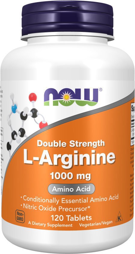 NOW FOODS L-Arginine, 1000 mg, 120 tablet