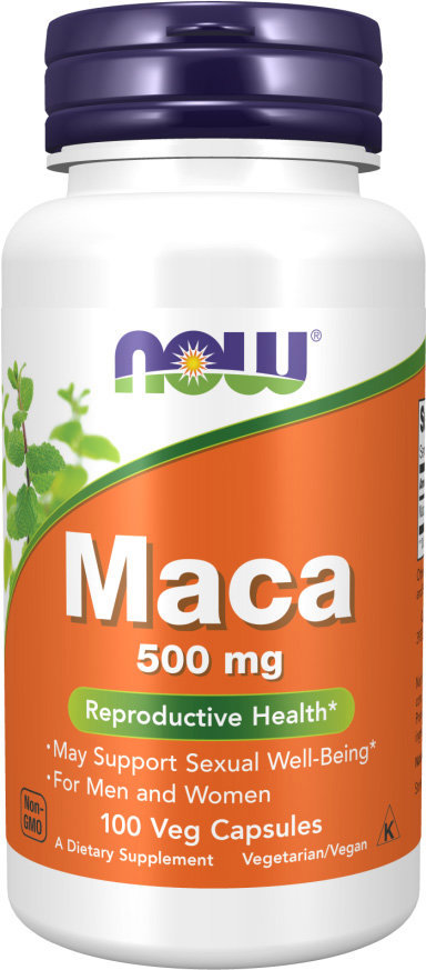 NOW FOODS Maca, 500 mg, 100 rastlinných kapsúl