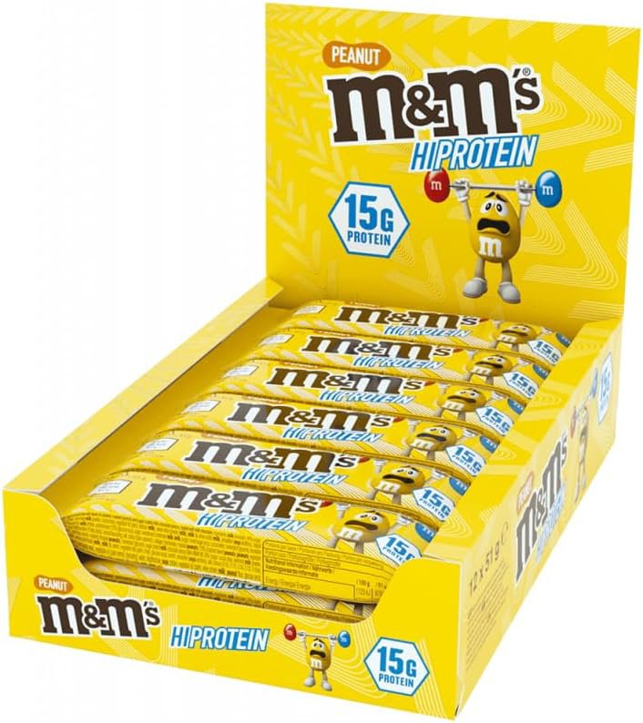 M & M's Proteín Peanut Bar, 12× 51 g Peanut