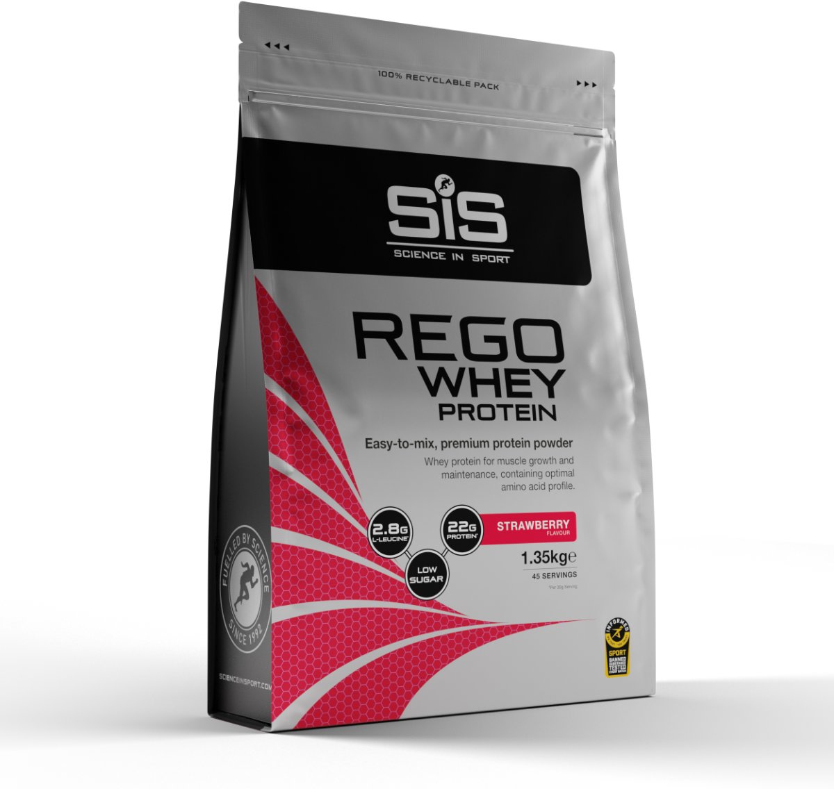 SIS Rego Whey Protein 1350 g, Strawberry