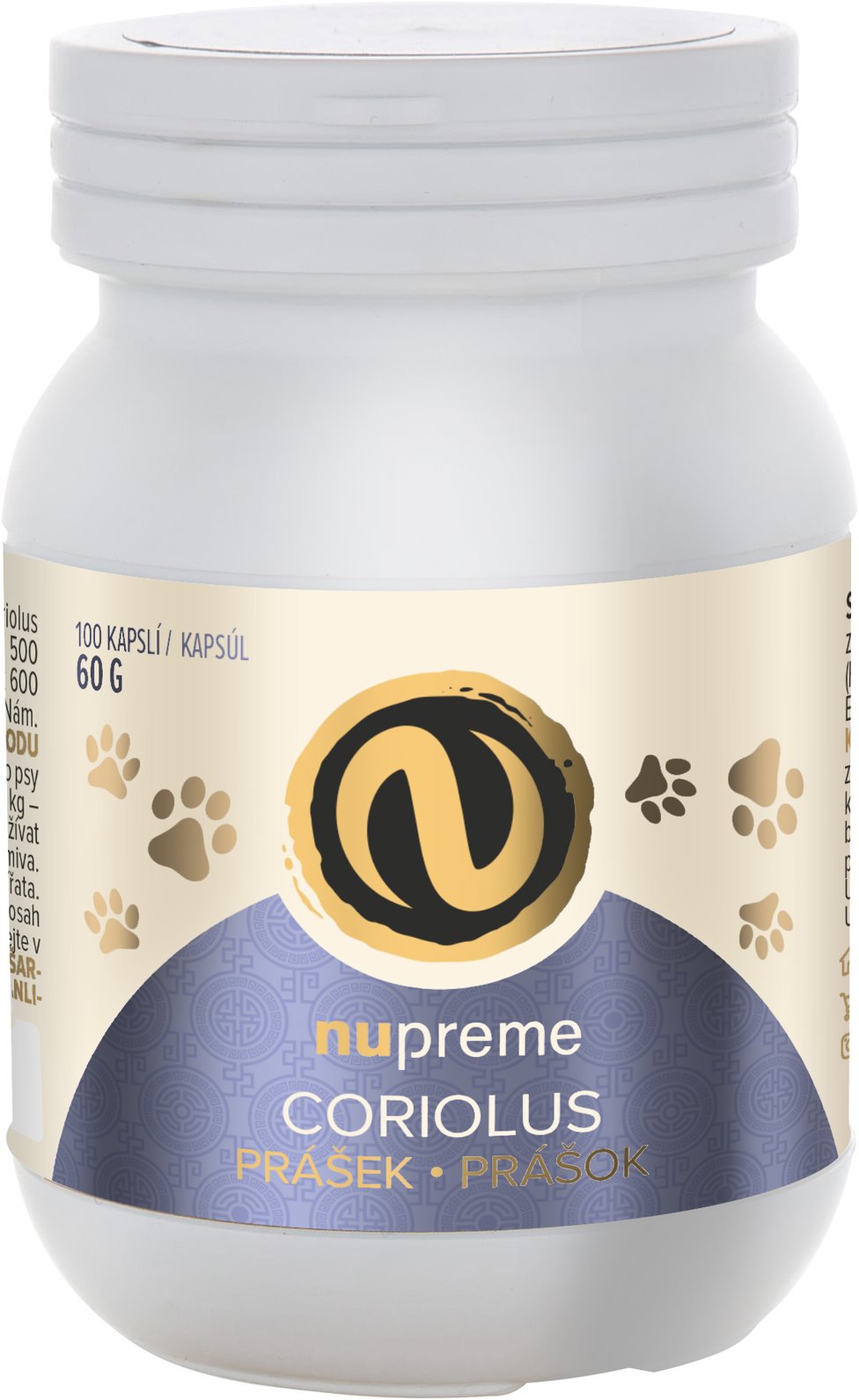 Nupreme Coriolus Biomasa 100 kapsúl