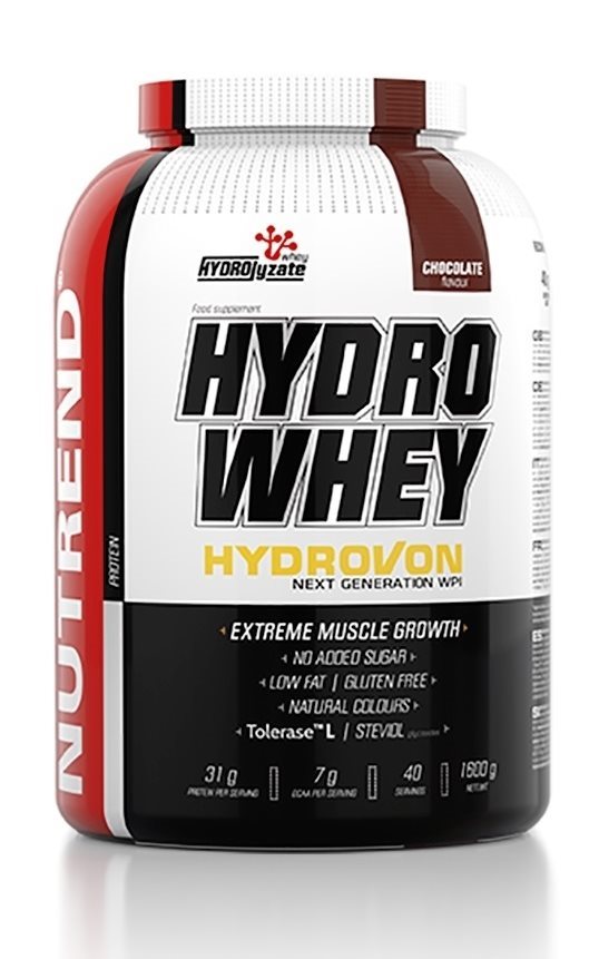 Nutrend Hydro Whey, 1600 g, čokoláda