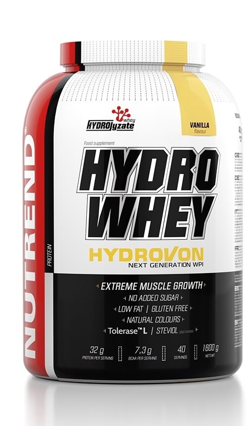 Nutrend Hydro Whey, 1600 g, vanilka