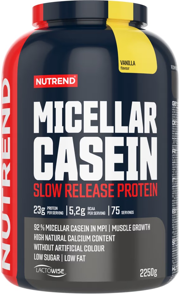 Nutrend Micellar Casein, 2250 g, vanilka
