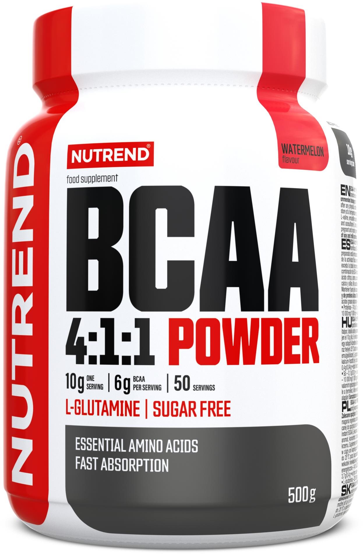 Nutrend BCAA 4 : 1 : 1 POWDER, 500 g, melón
