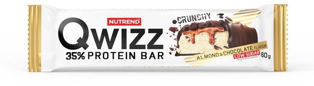 Nutrend QWIZZ Protein Bar 60 g, mandle + čokoláda